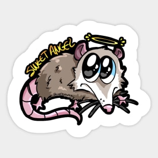 Sweet Angel Opossum Sticker